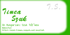 timea szuk business card